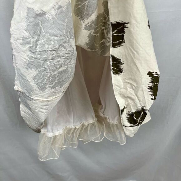 Ruby Rox Cream And Brown Floral Sundress Pink Waist Ribbon 5 - Picture 5 of 13